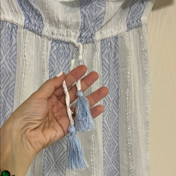 Island Vibes Strapless Blue Dress - Picture 5 of 11